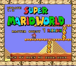 Super Mario World Master Quest 7 - Redrawn Title Screen